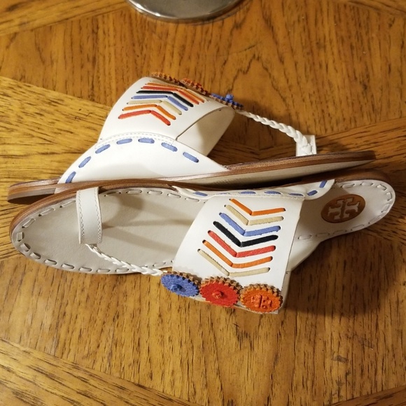 NEW Tory Burch Caylan toe ring sandal. 6.5 - Picture 9 of 11